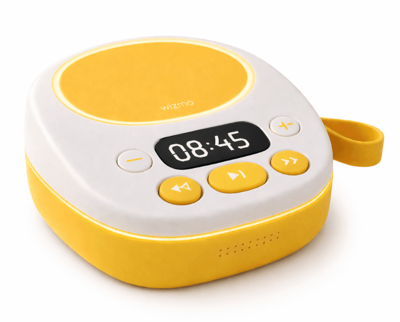 Yellow and white Wizmo player